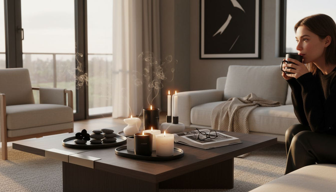 modern scented candle decor